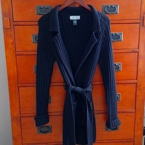 Black Belted Cardigan size Small